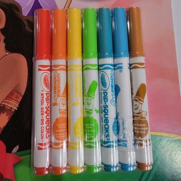 Crayola Coloring & Activity Pad : Disney Princess NEW 7 Mini Washable Markers - Picture 3 of 7